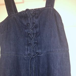 Denim dress mid-length